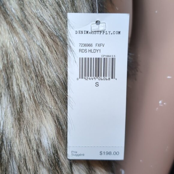 NEW Ralph Lauren Denim & Supply Faux Fur Sleeveless Vest Plush Winter Size Small - Picture 7 of 12